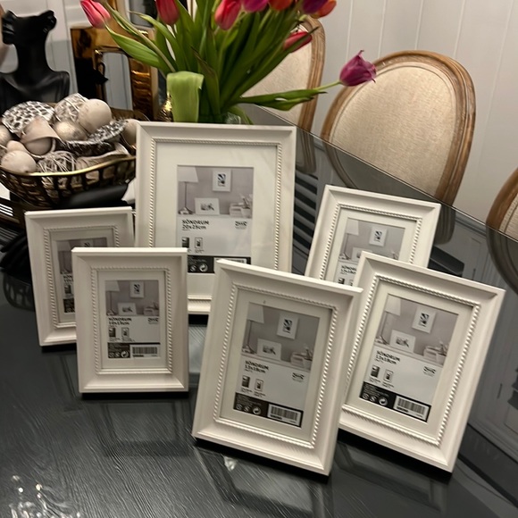 IKEA Accents Ikea Sondrum White Photo Frames Set Of 6 Poshmark